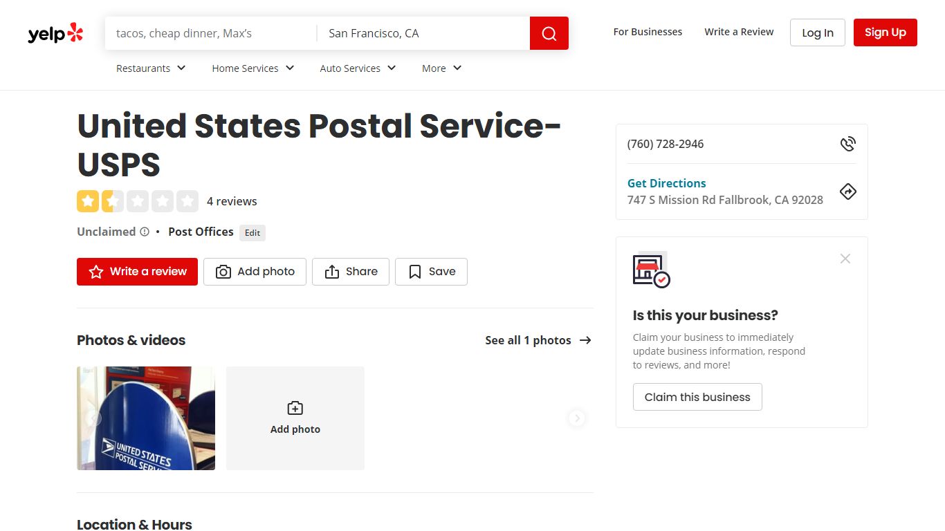 UNITED STATES POSTAL SERVICE-USPS - Post Offices - Yelp